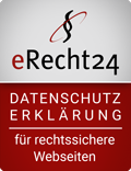eRecht24-Siegel rechtsichere Datenschutzerklärung